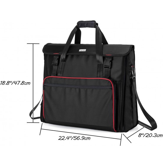 CURMIO Rolling Carrying Bag with Wheels Compatible with Apple iMac 27 inch Desktop Computer, Detachable Trolley Storage Case Compatible with iMac 27вЂќ Monitors and Accessories, Black (Patented Design)